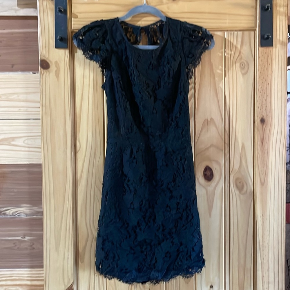 Black lace dress